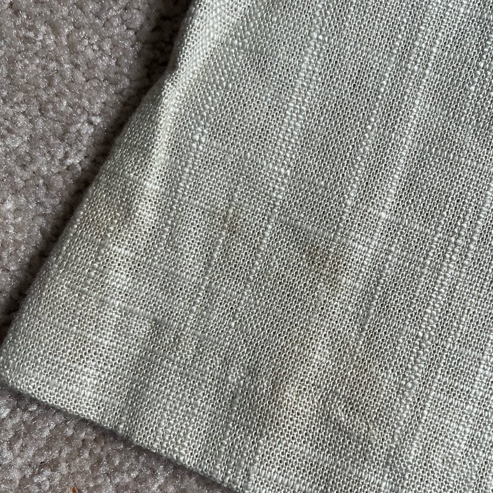 Staud Beige Linen Blend Patches Flared Pants Sz. 10 - Picture 7 of 8
